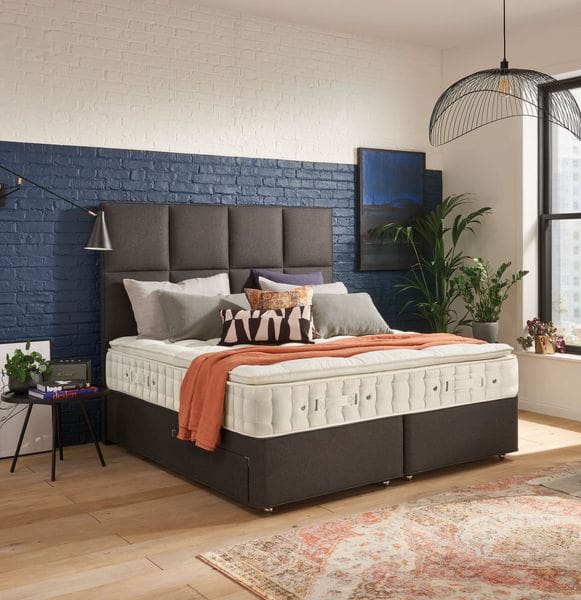Hypnos Hypnos Pillow Top Select Deep Pocket Sprung Firm Edge Divan Set In Promotional Fabrics