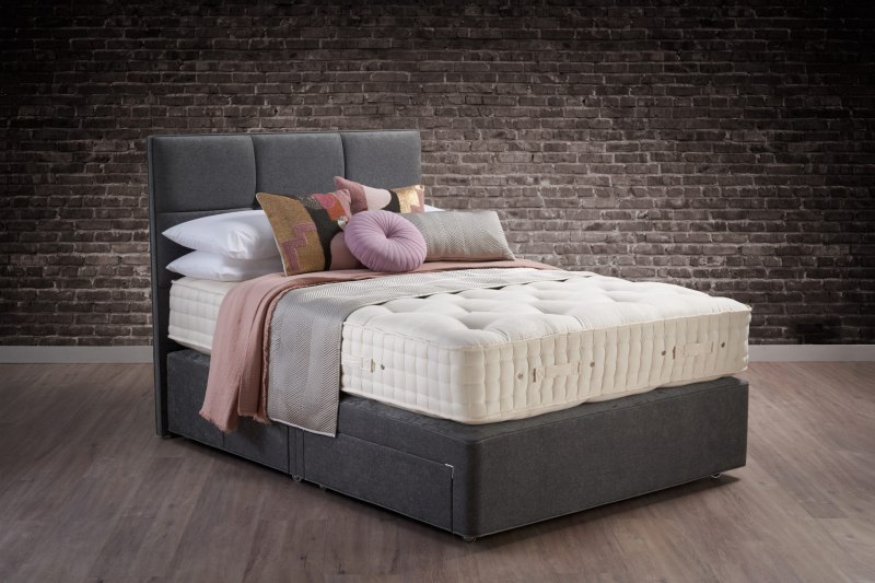 Hypnos Hypnos Wool Origins 10 Deep Platform Top Divan Set In Promotional Fabric