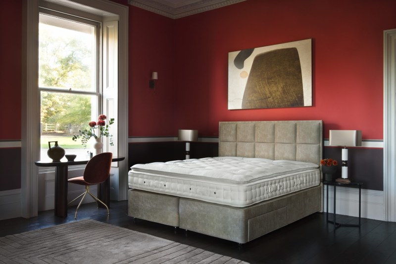 Hypnos Hypnos Pillow Top Classic Deep Platform Top Divan Set In Promotional Fabric