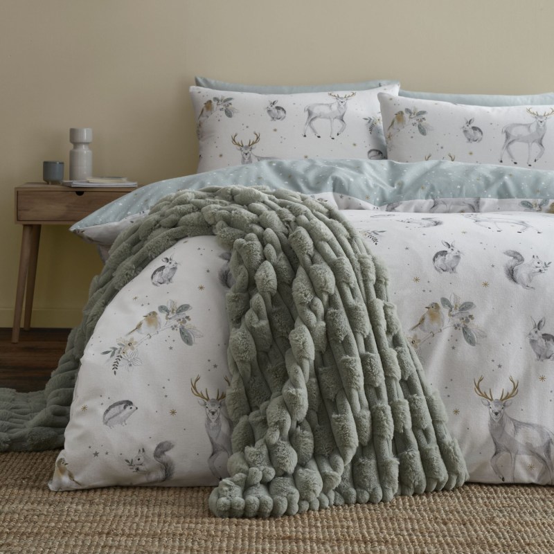 Bianca Bianca Carved Faux Fur Sage Throw