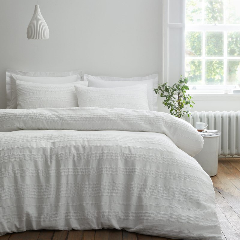 Bianca Bianca Waffle Cotton Stripe Duvet Set