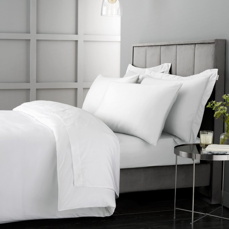 Bianca Bianca 400 Thread Count Cotton Sateen Duvet Set in White
