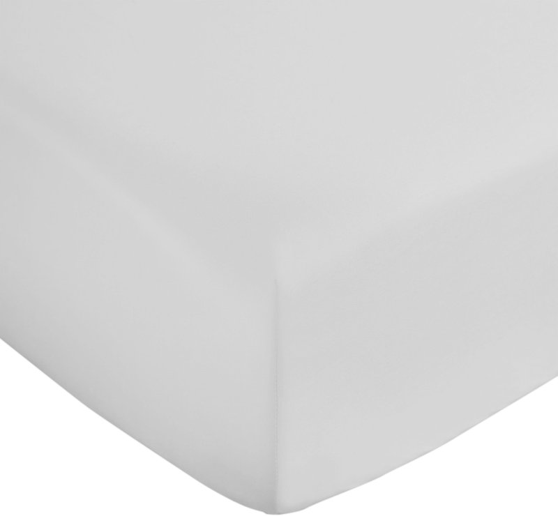 Bianca Bianca 400 Thread Count Cotton Sateen Fitted Sheet in White