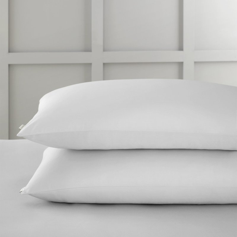 Bianca Bianca 400 Thread Count Cotton Sateen Standard Pillowcase Pair in Grey