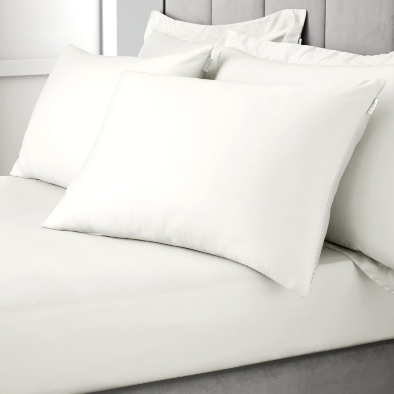 Bianca Bianca 400 Thread Count Cotton Sateen Standard Pillow Case Pair in Oyster