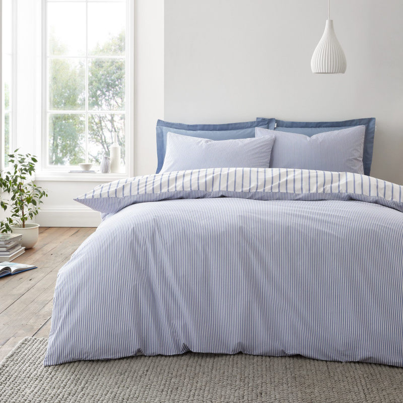 Bianca Bianca Hampton Stripe Duvet Set in Blue