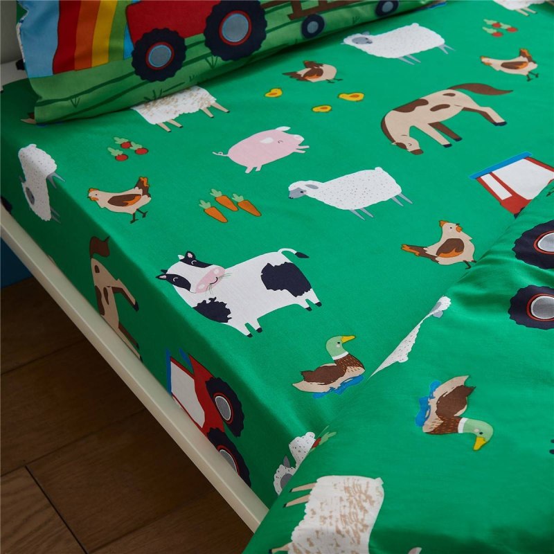 Catherine Lansfield Catherine Lansfield Farmyard Animals Fitted Sheet