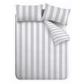 Catherine Lansfield Catherine Lansfield Cove Stripe Silver Duvet Set
