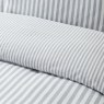 Catherine Lansfield Catherine Lansfield Brushed Stripe Silver Duvet Set Single
