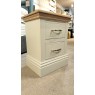 Peter Betteridge Collection Ex-Display New England Oak Cap Small 2-Drawer Bedside Chest No.2