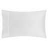 Belledorm 300TC Bamboo White Plain Hem Pillowcase Pair