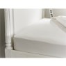 The Lyndon Company 400 Thread Count Sateen White Fitted Sheet - Single