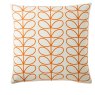 Orla Kiely Orla Kiely Small Linear Stem Persimmon Feather Filled Cushion