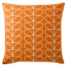 Orla Kiely Orla Kiely Small Linear Stem Persimmon Feather Filled Cushion