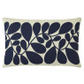 Orla Kiely Sycamore Stripe Space Blue - Olive Cushion