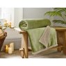 Deyongs Deyongs Hazelwood Sherpa Fleece Throw in Sage