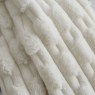 Bianca Bianca Carved Faux Fur Cream Throw