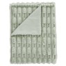 Bianca Bianca Carved Faux Fur Sage Throw