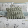 Bianca Carved Faux Fur Sage Cushion