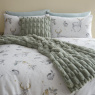 Bianca Bianca Carved Faux Fur Sage Cushion
