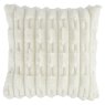 Bianca Bianca Carved Faux Fur Cream Cushion