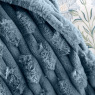 Bianca Bianca Carved Faux Fur Blue Throw