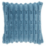 Bianca Bianca Carved Faux Fur Blue Cushion