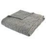 Bianca Bianca Cable Knit Grey Throw