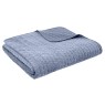 Bianca Bianca Attica Velvet Bedspread in Blue