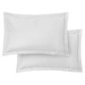 Bianca Bianca 400 Thread Count Cotton Sateen Oxford Pillow Case Pair in White