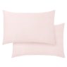 Bianca Bianca 400 Thread Count Cotton Sateen Standard Pillow Case Pair in Blush