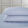 Bianca Bianca 400 Thread Count Cotton Sateen Standard Pillow Case Pair in Blue