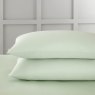 Bianca Bianca 400 Thread Count Cotton Sateen Standard Pillow Case Pair in Green