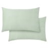 Bianca Bianca 400 Thread Count Cotton Sateen Standard Pillow Case Pair in Green
