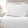 Bianca Bianca Camille Embroidered Floral Duvet Set in Pink