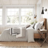 Helena Springfield Helena Springfield Breton Stripe Grey Duvet Set Double