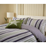 Helena Springfield Helena Springfield Beach House Stripe Duvet Set In Green & Slate