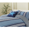 Helena Springfield Helena Springfield Beach House Stripe Superking Duvet Set In Blue & Navy