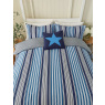 Helena Springfield Helena Springfield Beach House Stripe Superking Duvet Set In Blue & Navy