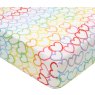 Catherine Lansfield Catherine Lansfield Rainbow Hearts Fleece Fitted Sheet Double